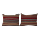 Set of 2 vintage kilim cushion covers 46x61 cm