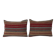 Set of 2 vintage kilim cushion covers 46x61 cm