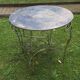 Mid century painted iron patio or garden table, 1960s