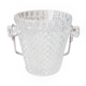Cast glass ice bucket and 1950s Gallic claw
