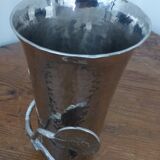 Struck metal vase