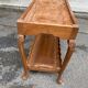 1950s solid wood console bar table.