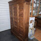 Old solid oak notary's cabinet