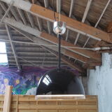 Italian hanging lamp Guzzini half sphere