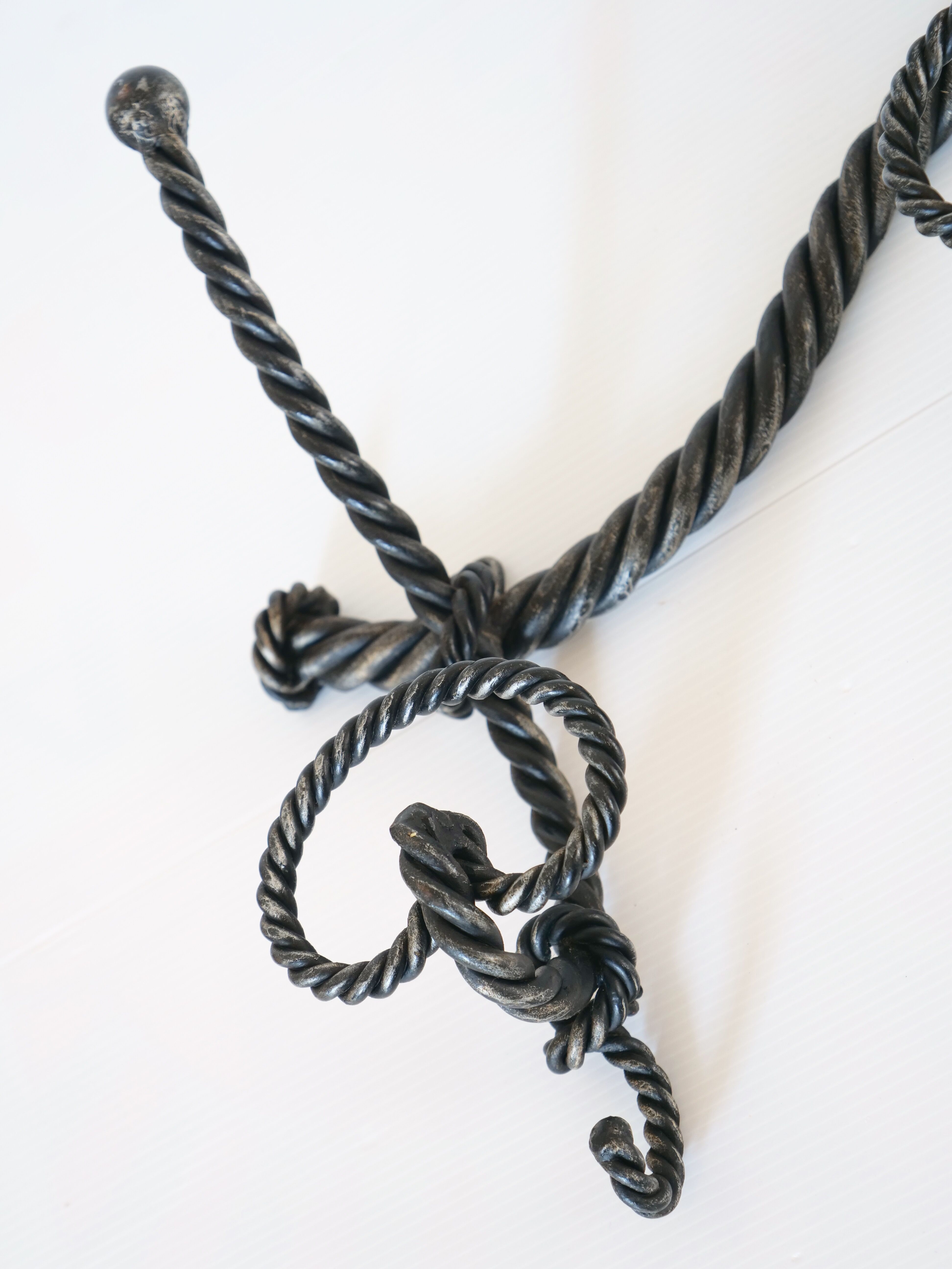 Marine decoration wrought iron coat rack