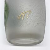 Legras vase with thrush