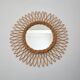 Rattan sun mirror 60s diameter 50cm