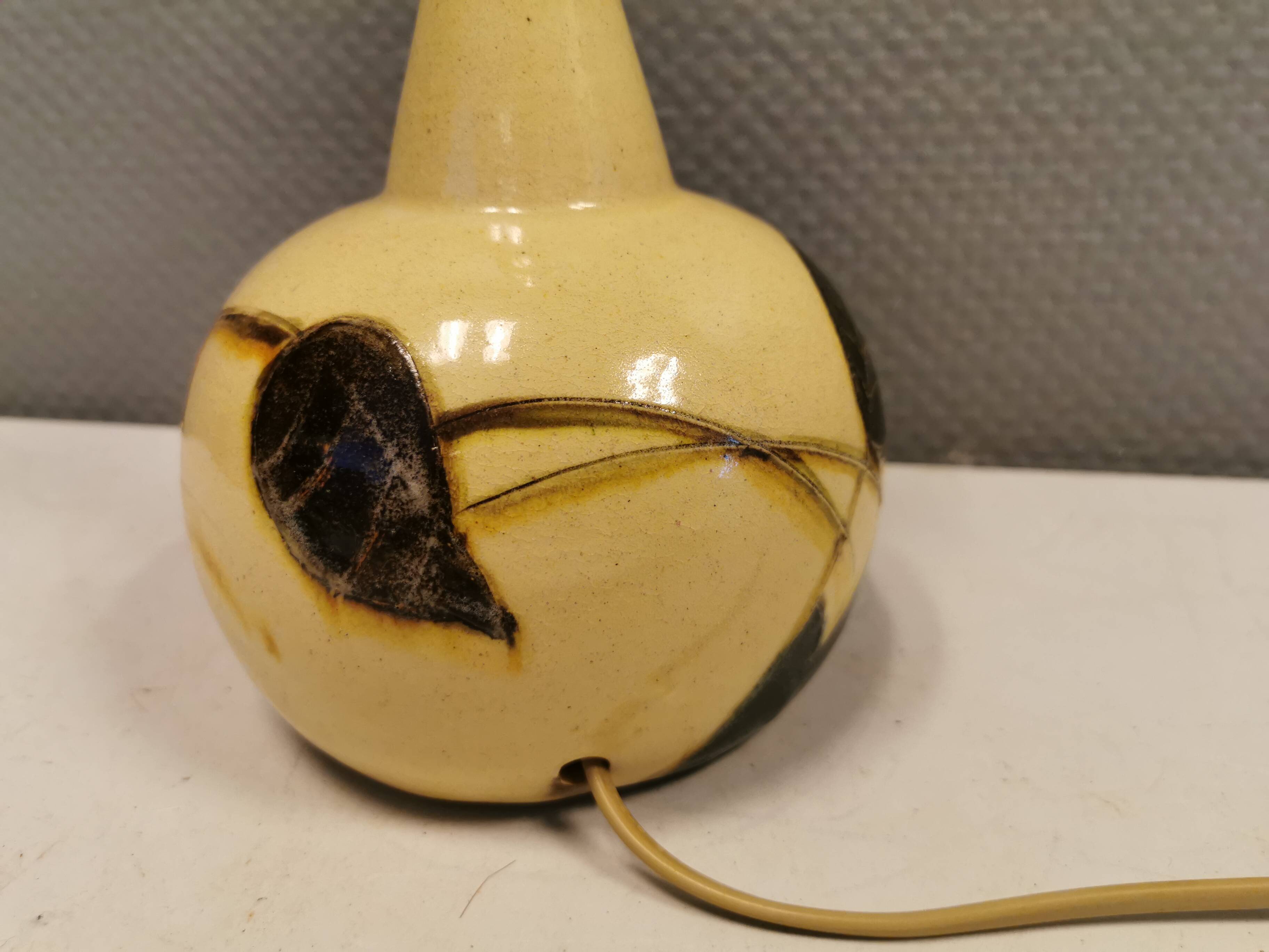 Lampe de table en céramique de Marianne May début des années 1970 Danemark