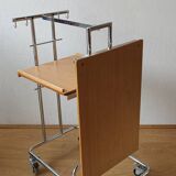 Folding table trolley on wheels 70s.