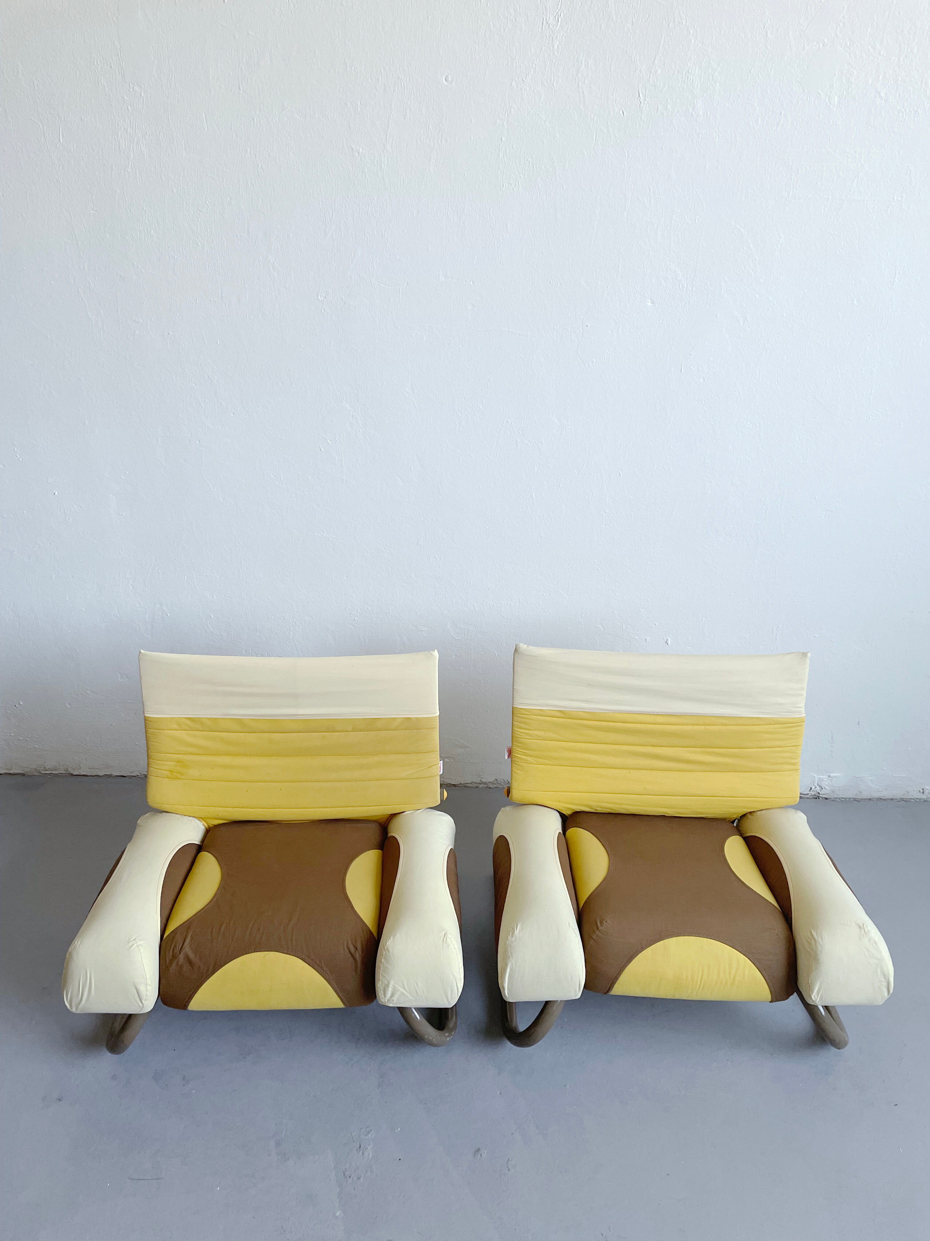 Paire de fauteuils 'Peter Pan', Michele De Lucchi pour Thalia&Co, Italie, 1982