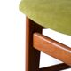 Chaise danoise en bois de teck retapissée