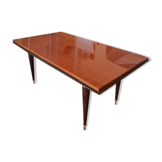 Lacquered wood table 60s