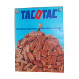 Original National Lottery poster tac o tac a chance at scraping and drawing bricks