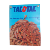 Original National Lottery poster tac o tac a chance at scraping and drawing bricks