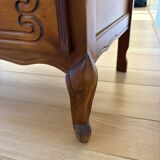 Commode vintage en bois massif, style Louis XV