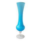 Blue opaline vase