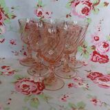 6 verres rose à Liqueur Arcoroc Rosaline