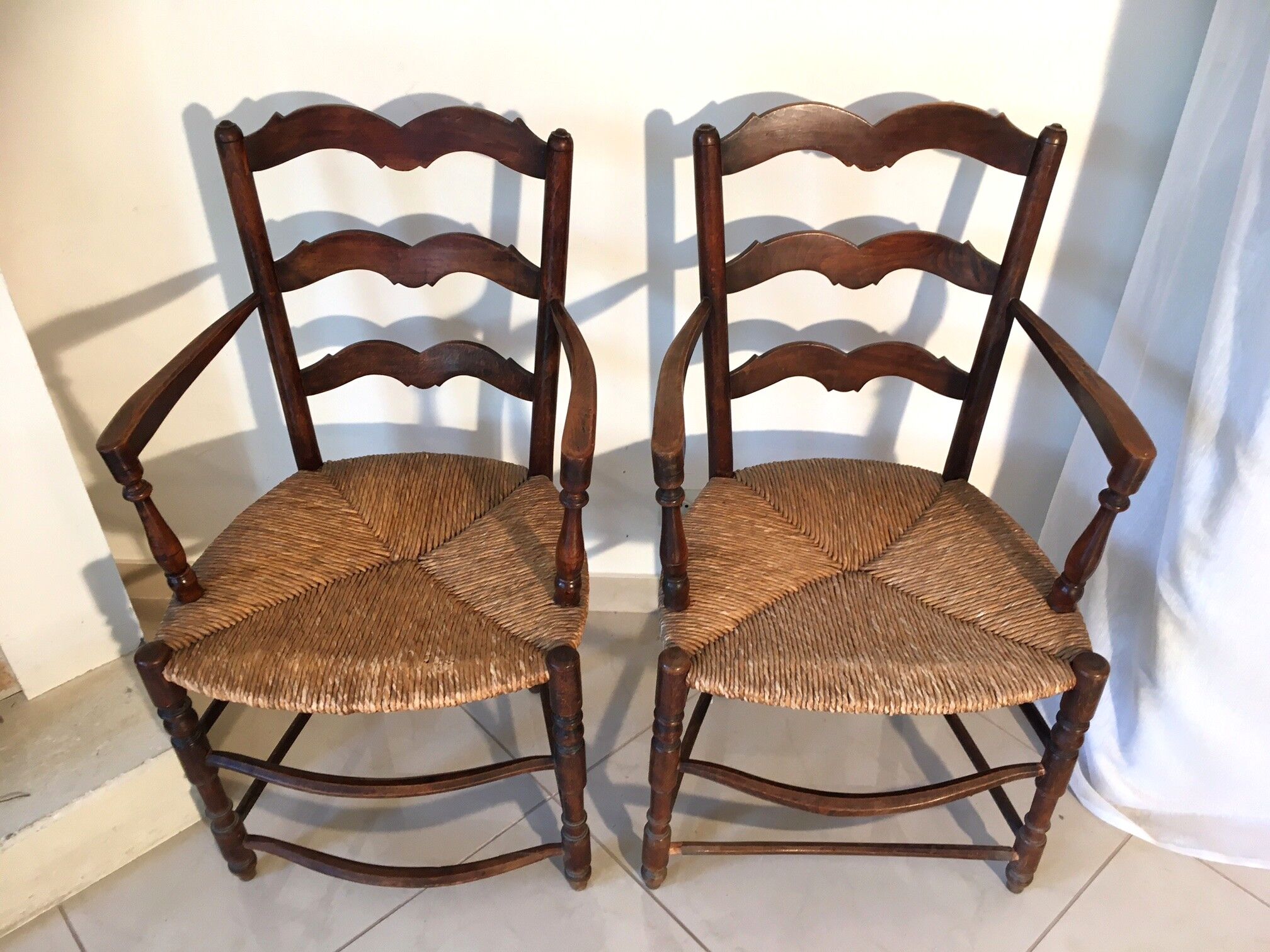 Pair of Provencal armchairs