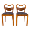 Deux chaises Art Déco, Pologne, années 1950. Après rénovation