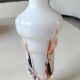 Dalian Glass Co Ltd. Snowflake vase. Smoked swirl decoration. Height 25.5