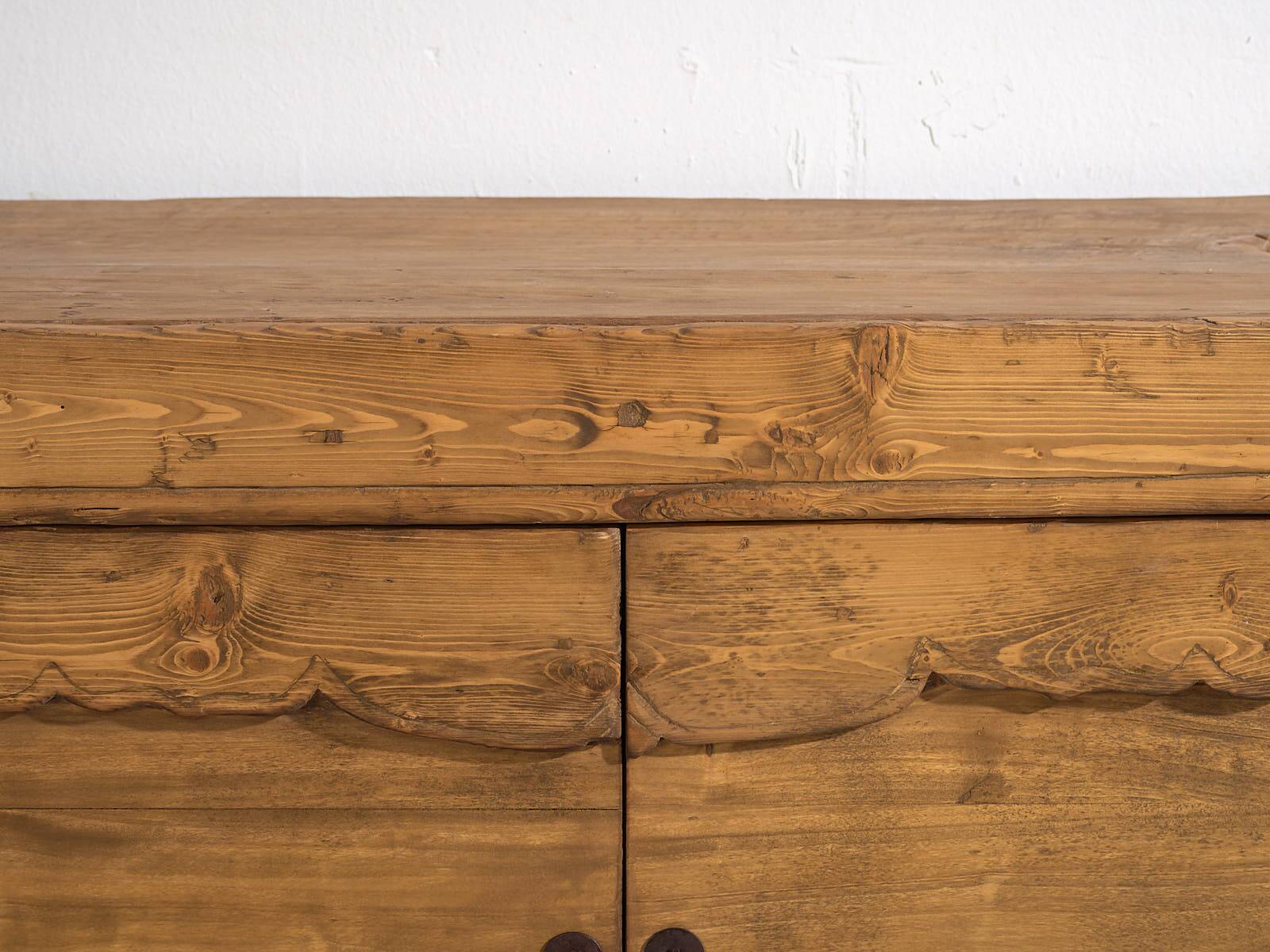 Small antique two-door sideboard (c.1900) #4