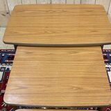 Set of 3 teak nesting tables from the 70s
