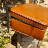 Small antique cardboard suitcase