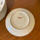 9 Limoges Haviland porcelain saucers or saucers with floral motifs.