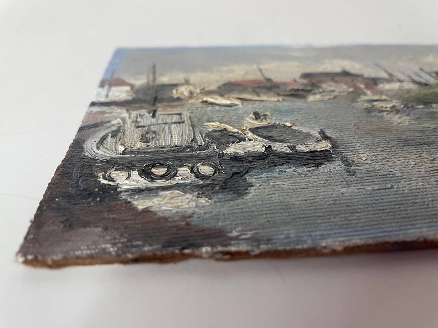 Marine landscape oil painting