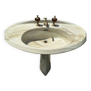 lavabo vintage marbré