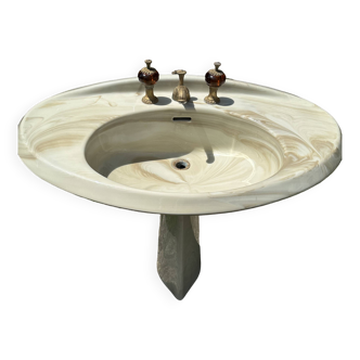 Lavabo vintage marbré -Idéal Standard