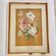 Vintage painting bouquet of peonies with butterflies 1890