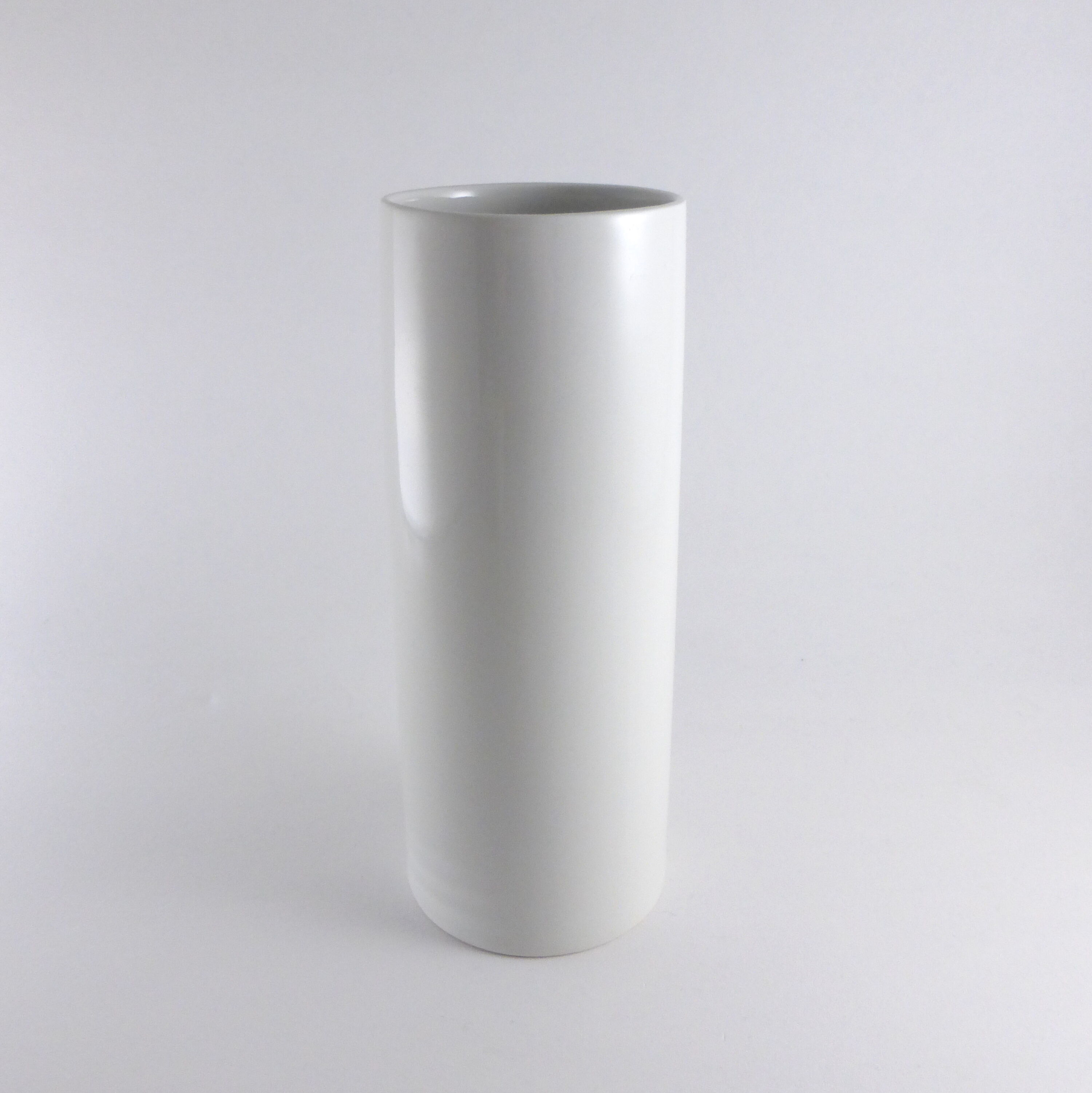 Cylindrical vase Scherzer 1970's German porcelain
