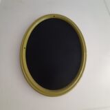 Vintage anise green oval mirror