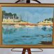 Oil on marine canvas