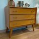 Scandinavian dresser vintage compass feet