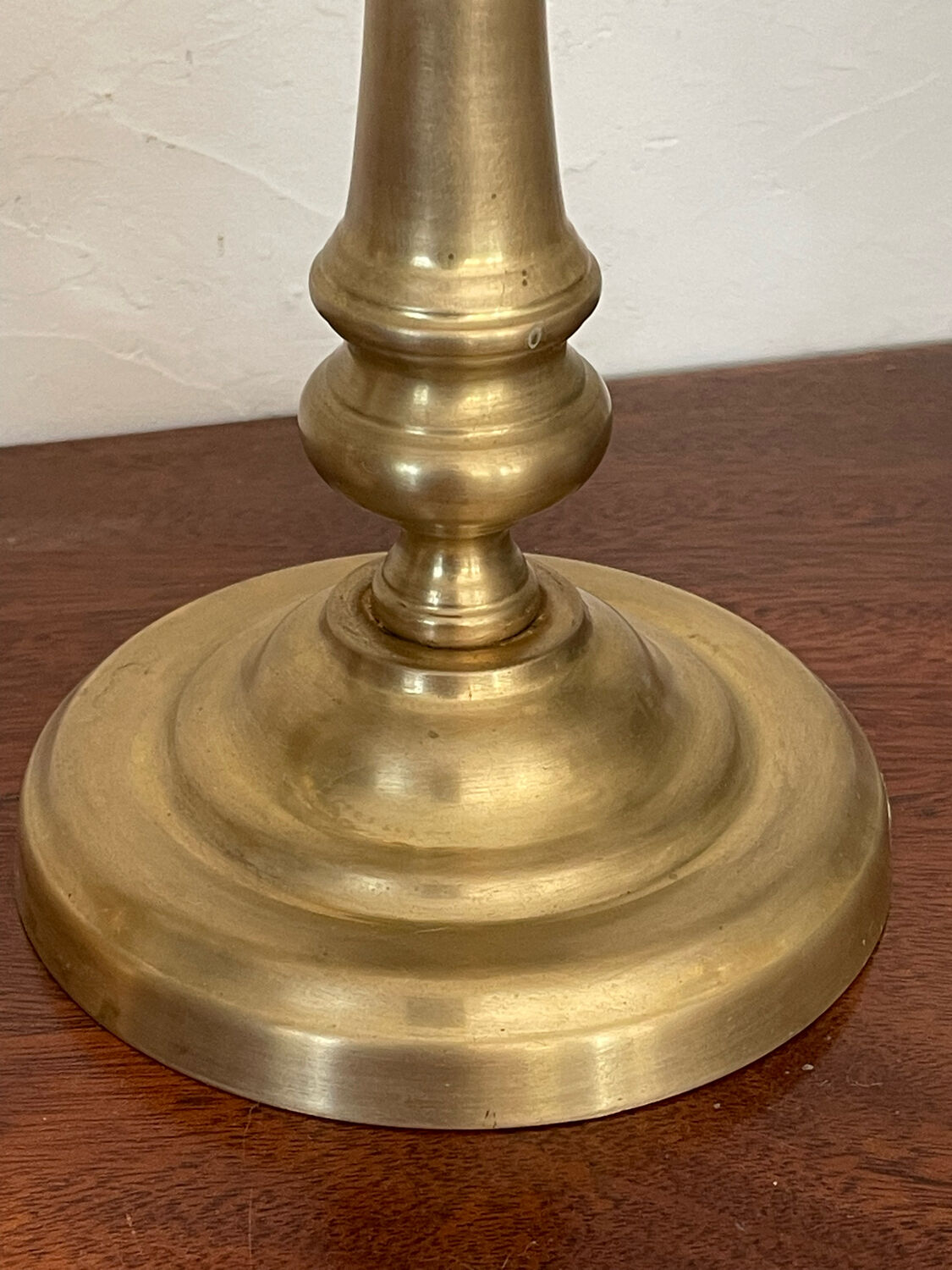Pair of brass candle holders 28,5cm