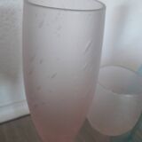 Lot tête a tête verrerie de Biot verre souffle bulle coupes à champagne verres à pieds
