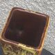 1970 ochre enamelled ceramic vase and vintage 1970