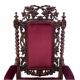 Fauteuil - trône ancien, France, vers 1890.