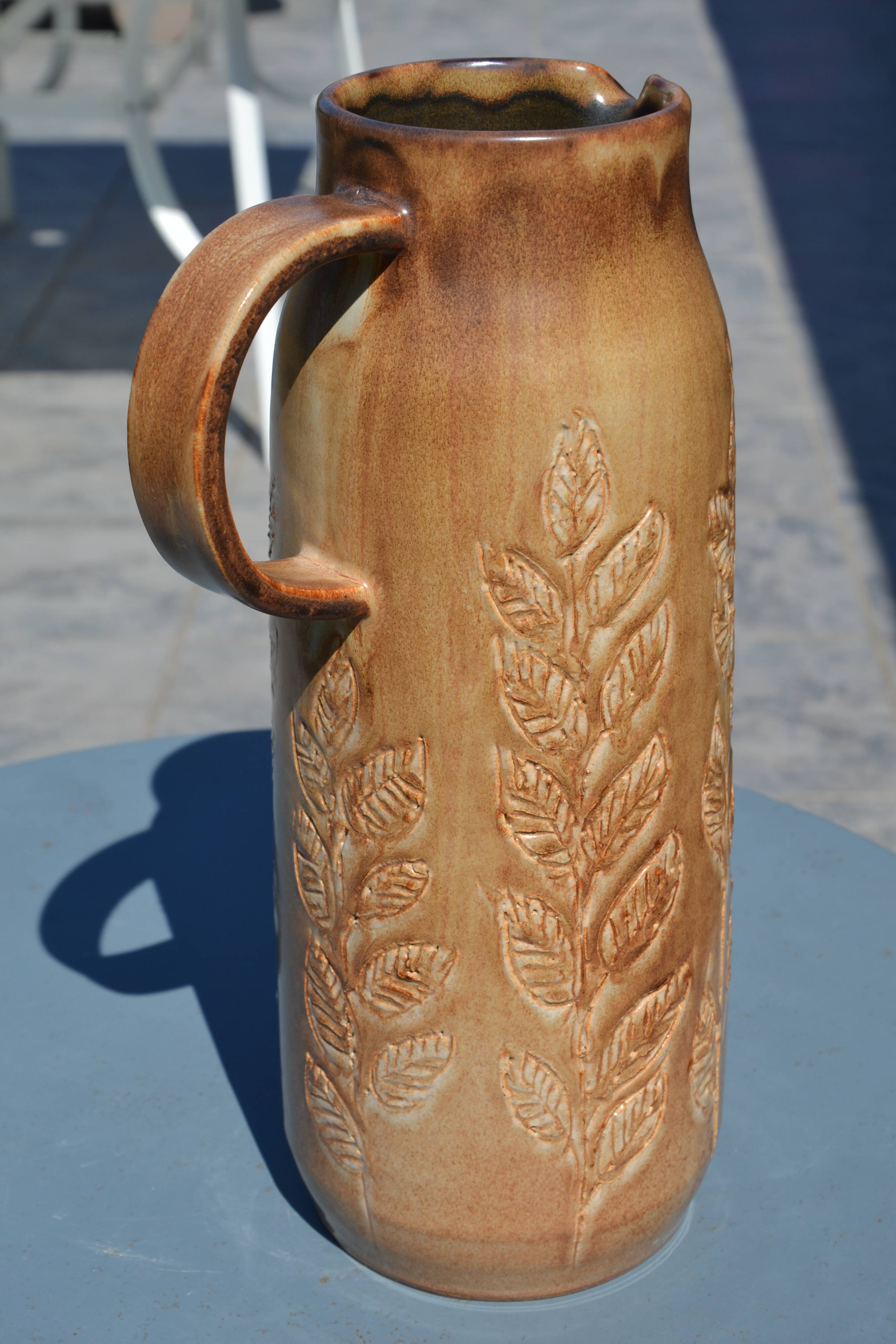 Vase/jug Denise and Michel Pointu "art ceramic high fire"