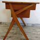 Bureau vintage pieds compas et sa chaise années 50/60