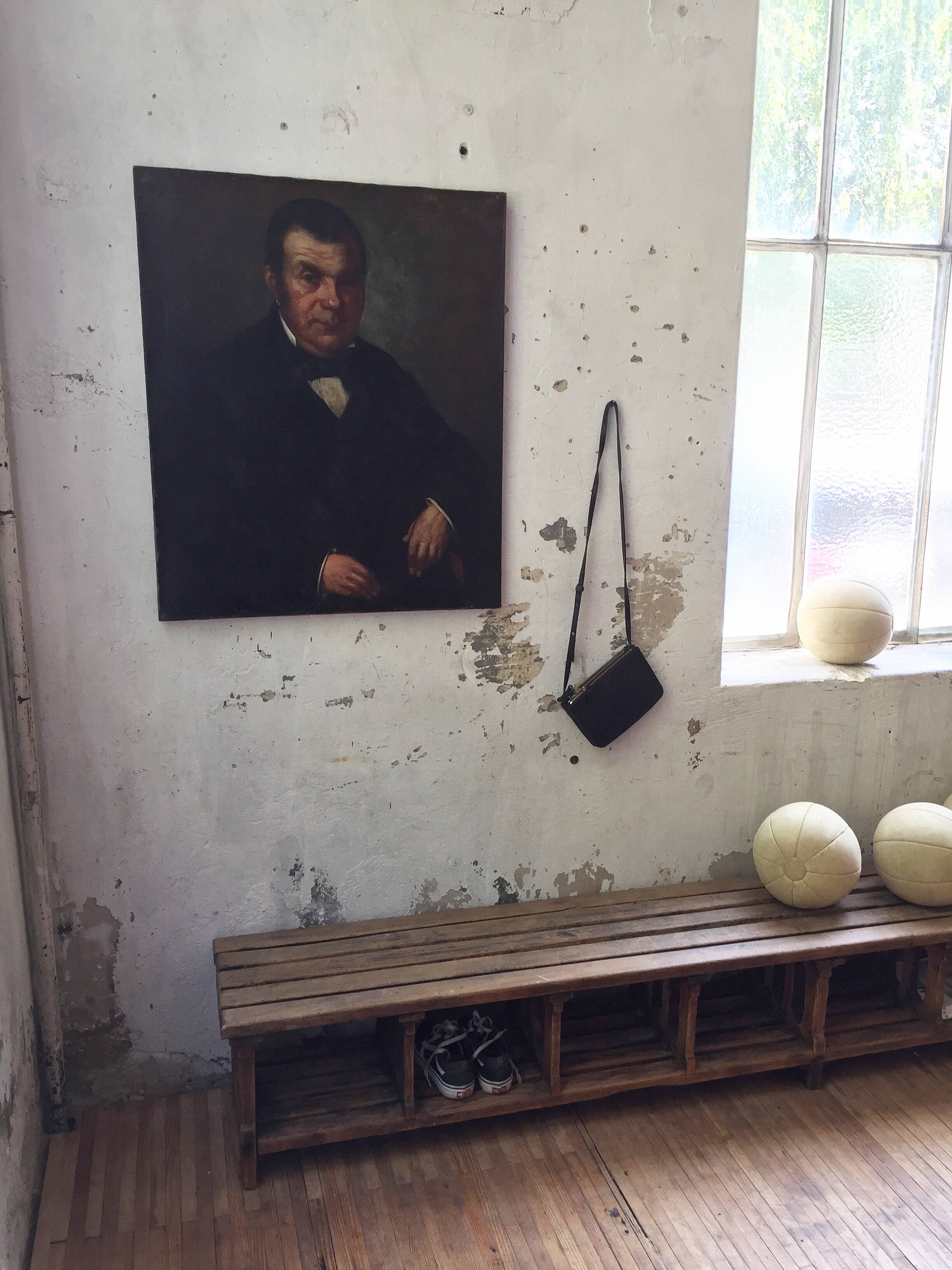 Oil canvas portrait of a man