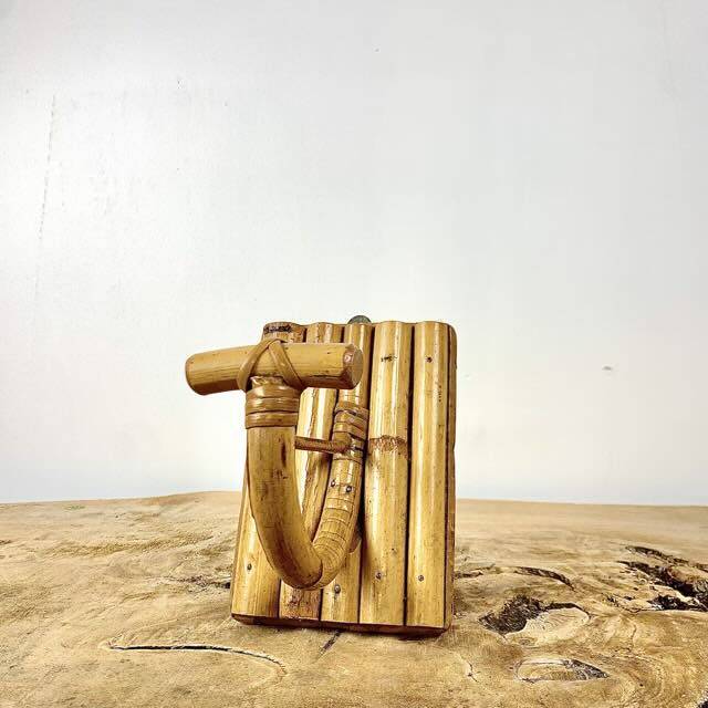 Bamboo coat hook