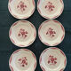 6 Flat plates Fenal Badonviller Liserons pattern