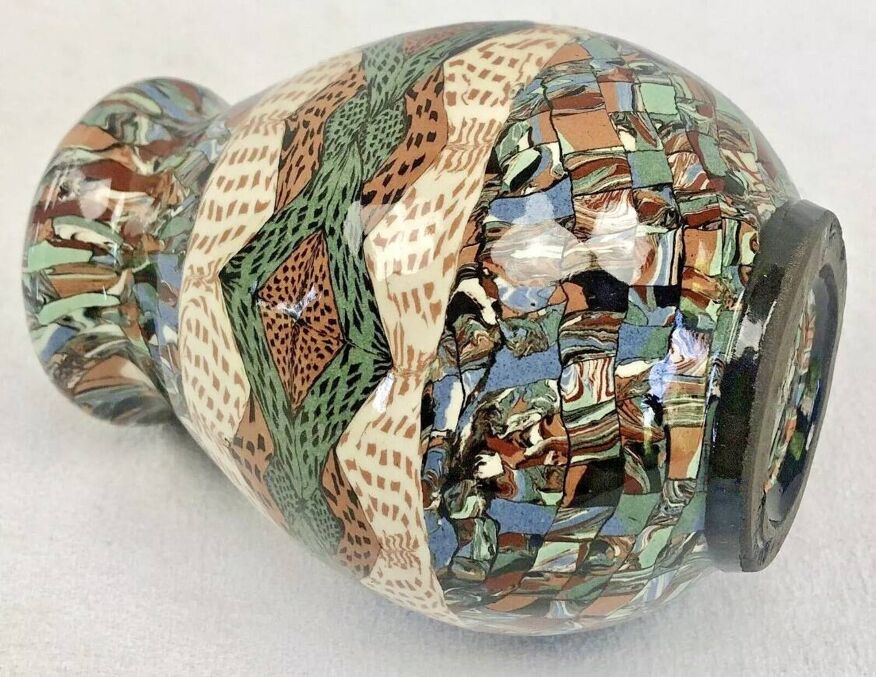 Jean Gerbino vase Vallauris mixed earth mosaic | Selency Jean Gerbino vase Vallauris mixed earth mosaic | Selency