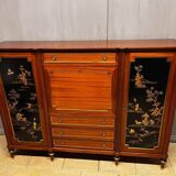 Mahogany sideboard from maison hirch paris bar bookcase