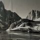 Vintage mountain photo
