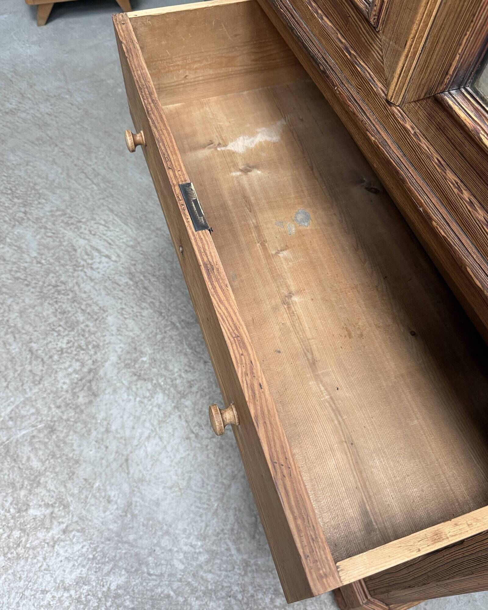 Louis Philippe wardrobe in solid pine (renovated)