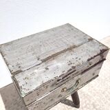 Old sheet metal filing cabinet storage box